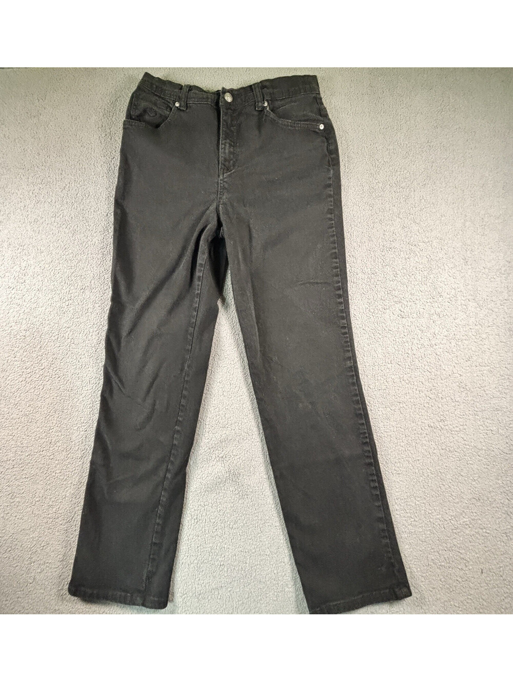 Gloria Vanderbilt Amanda Jeans Womens Size 10 Black High Rise Tapered B11000-BK